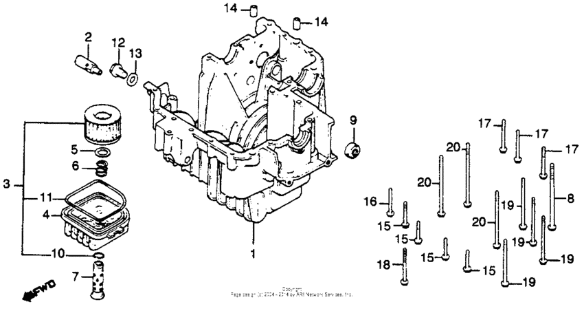 Lower crankcase