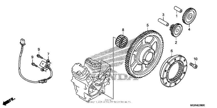 VT750RS Муфта стартера