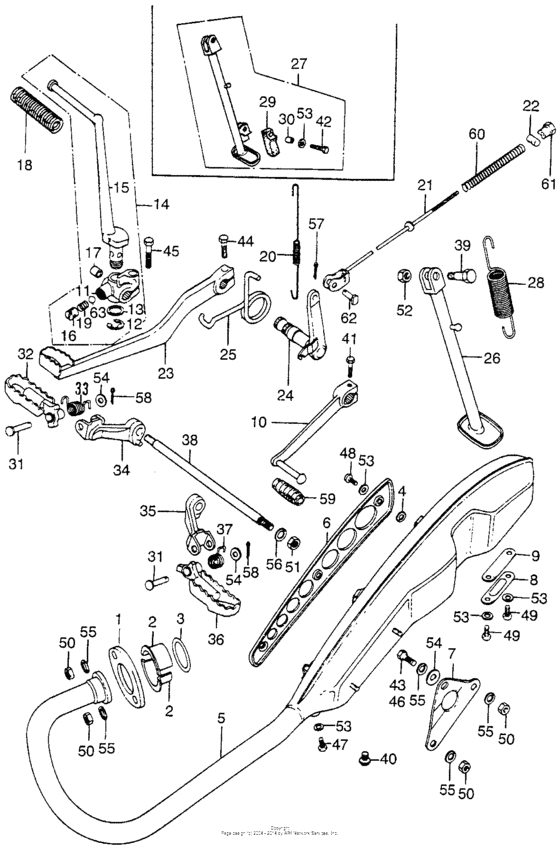 Muffler + stand + pedal