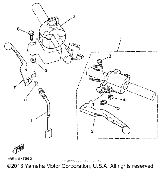 Handle switch - lever