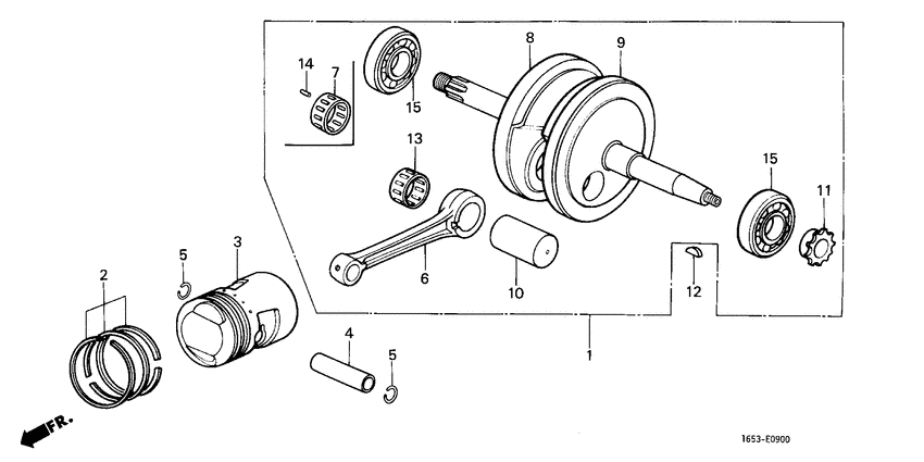 Crankshaft/piston