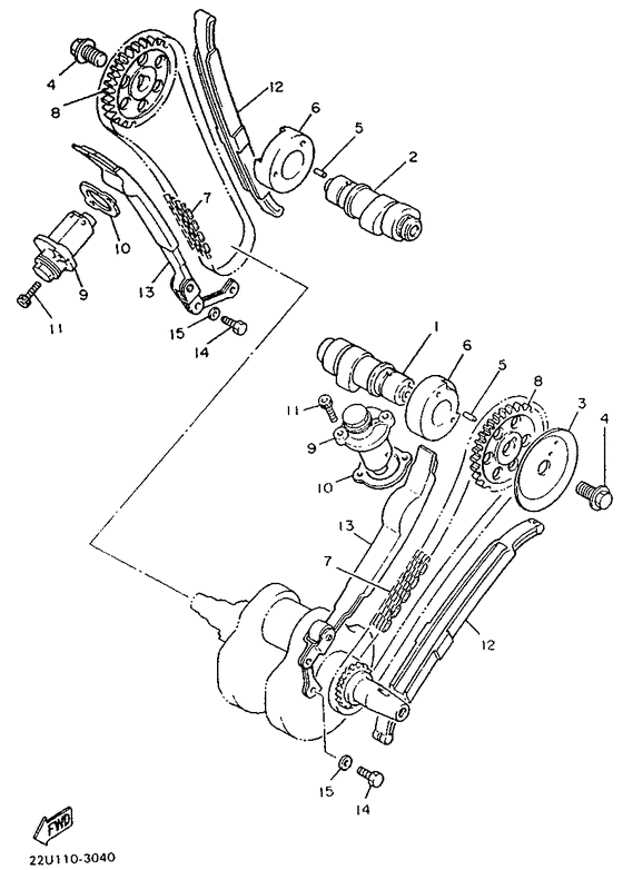Camshaft. chain