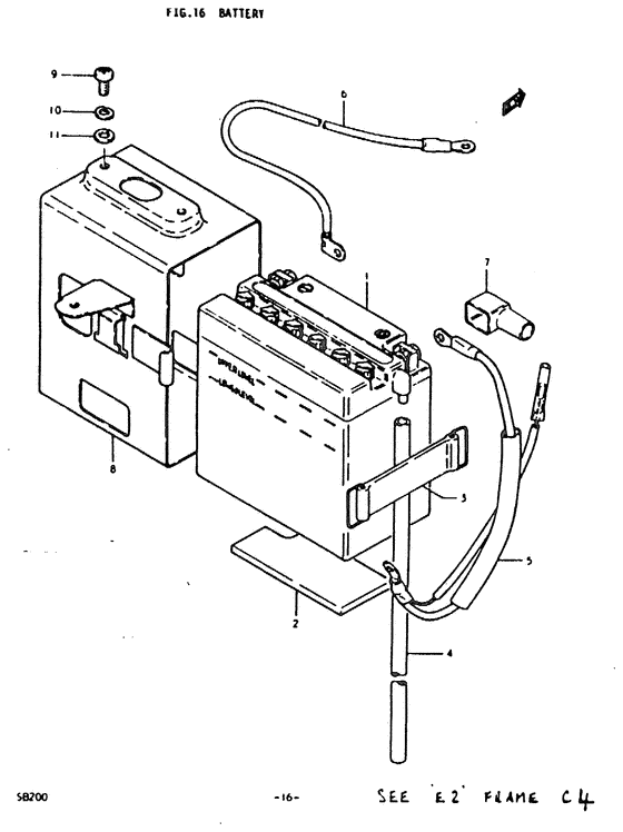 SB200 Аккумулятор