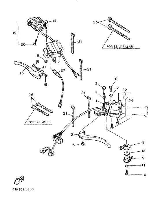 Handle switch. lever