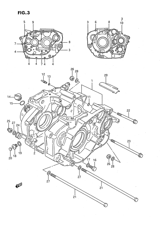 LS650 Картер двигателя
