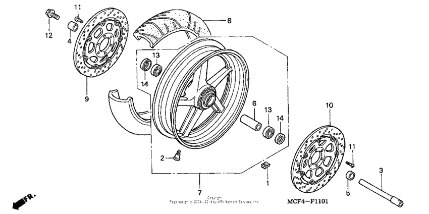 Front wheel ('02-'05)