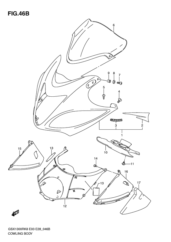 Cowling body