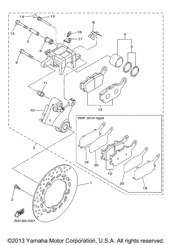 Задний суппорт