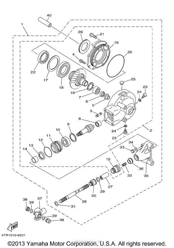 XVS650A Ведущий вал