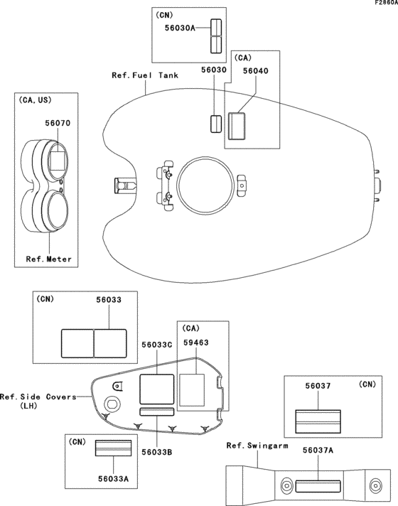 VN1500 Labels(vn1500-p2)