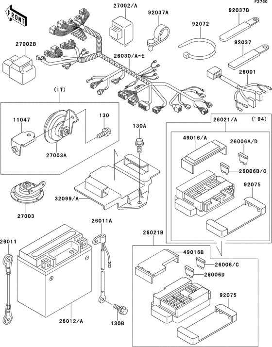 Chassis electrical equipment(1/2)