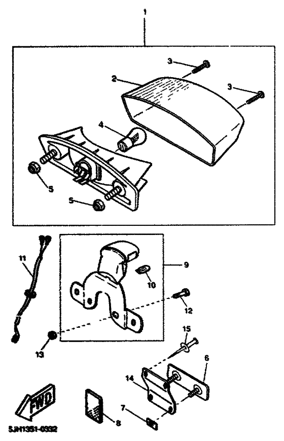 Taillight unit ass`y