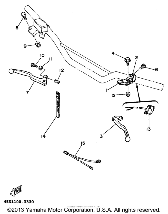 YZ80G1 Handle switch - lever