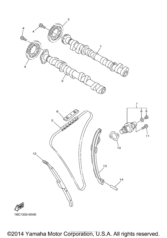 FJR13ADG Цепь механизма газораспределения