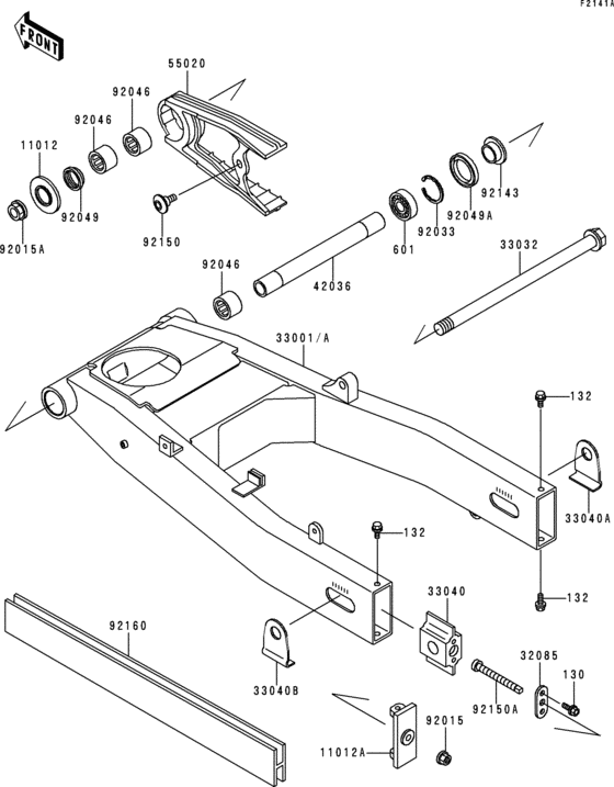 ZX600 Swingarm(zx600-e3)