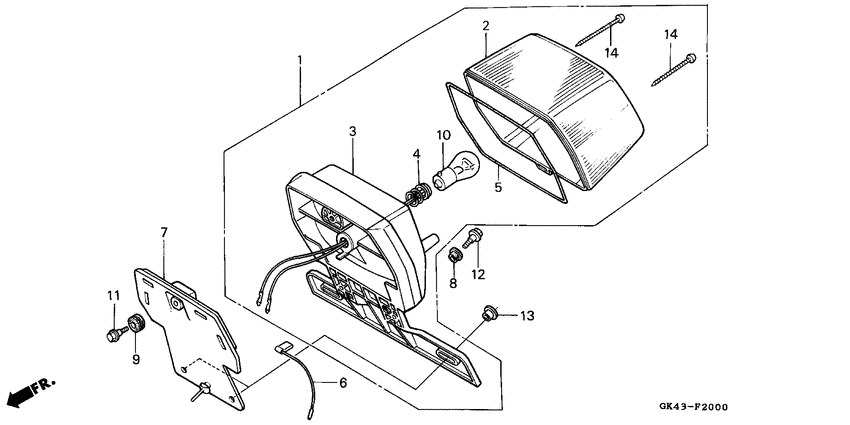Taillight unit ass`y