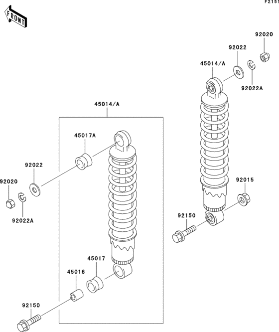 ER500 Подвеска  /  амортизатор