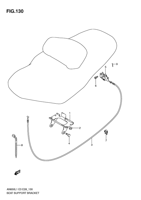 Seat support bracket