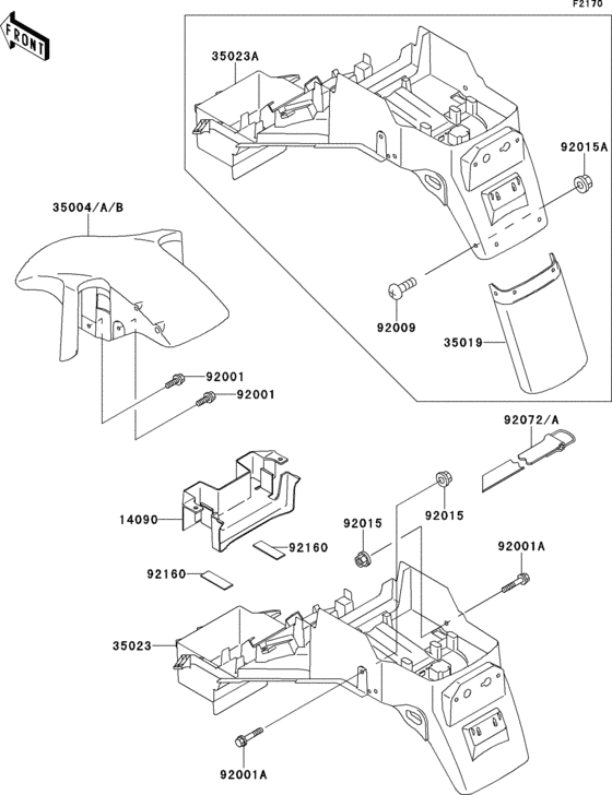 Fenders(zx600-f1)