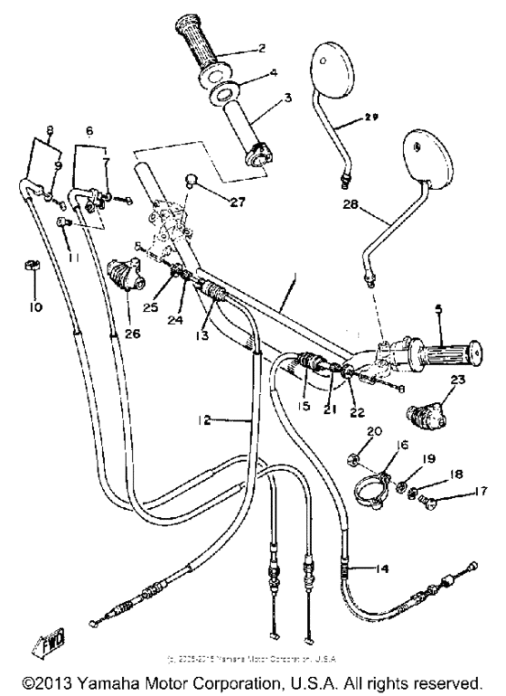 Handlebar-cable