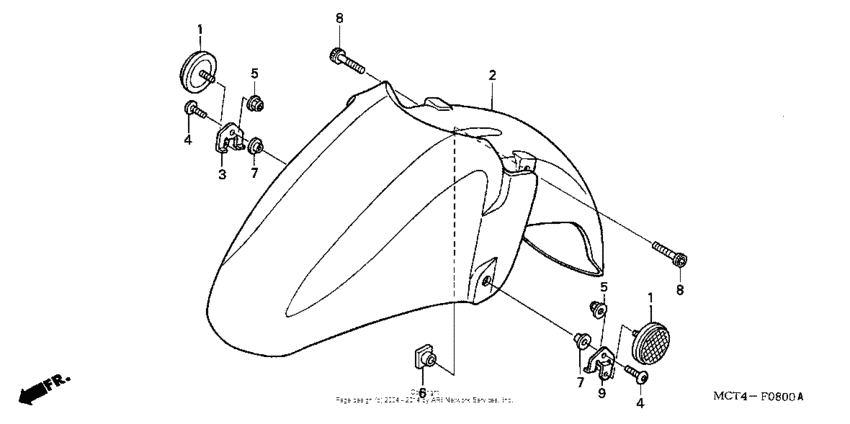 Front fender (fsc600'02/d'03-'05)