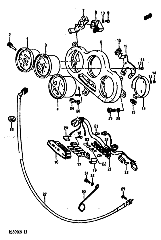 Speedometer-tachometer