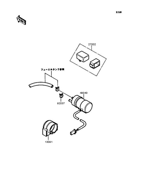 ZX400 Топливный насос