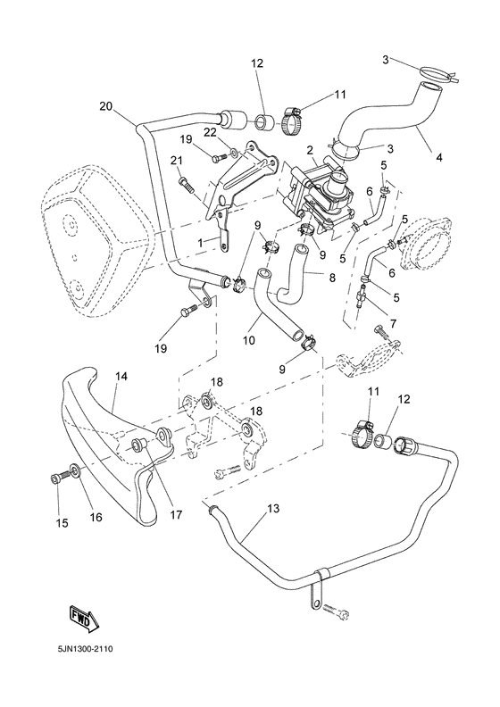 BT1100 Выхлопная система 2