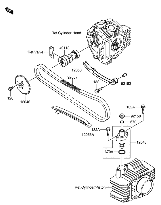 DR-Z110 Распредвал