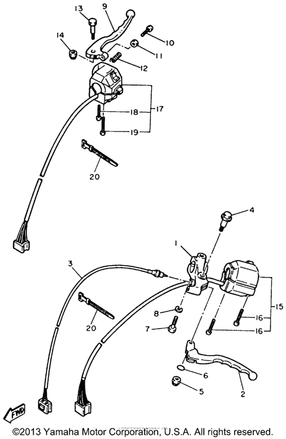 Handle swicth lever