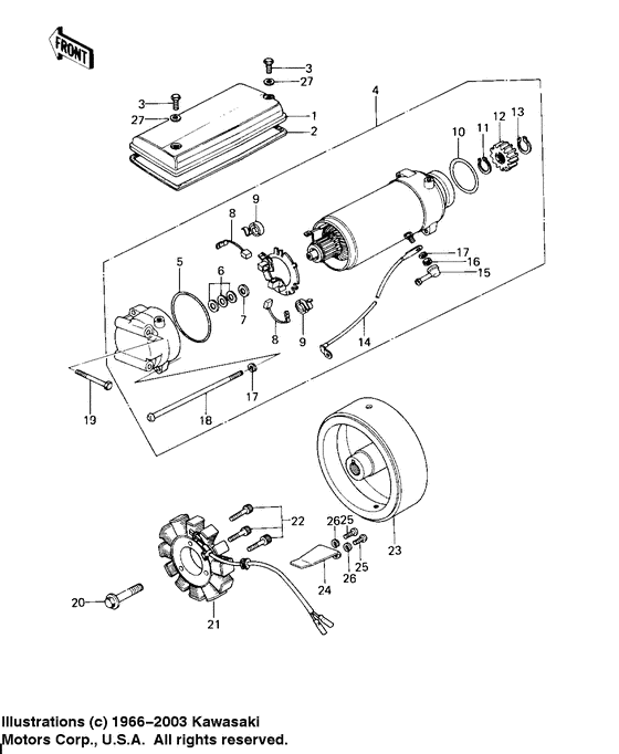 Generator/starter motor