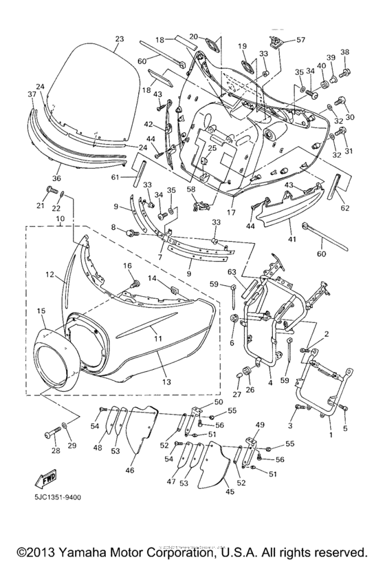XVZ13TFPC Обтекатели