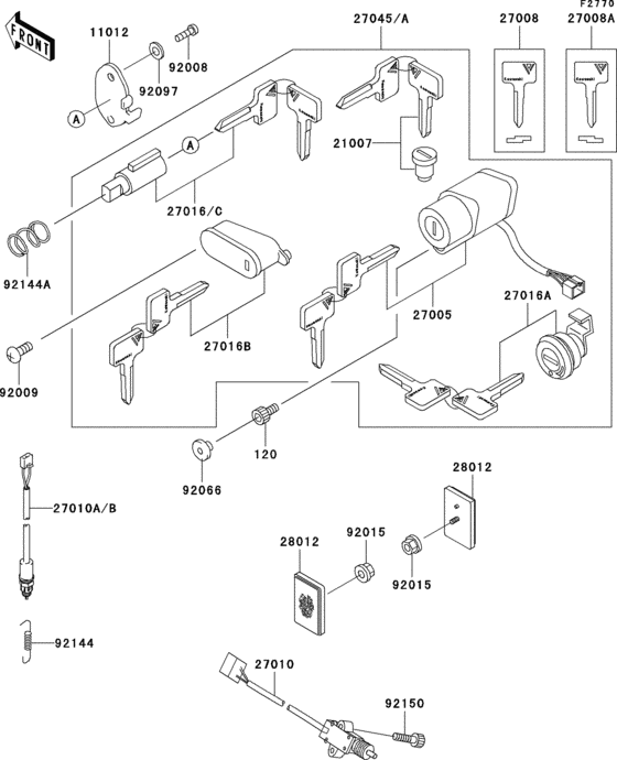 VN800 Замок зажикания