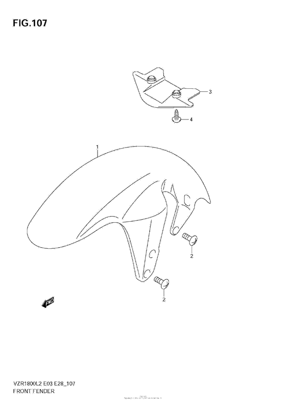 VZR1800 Front Fender (Vzr1800 L2 E28)