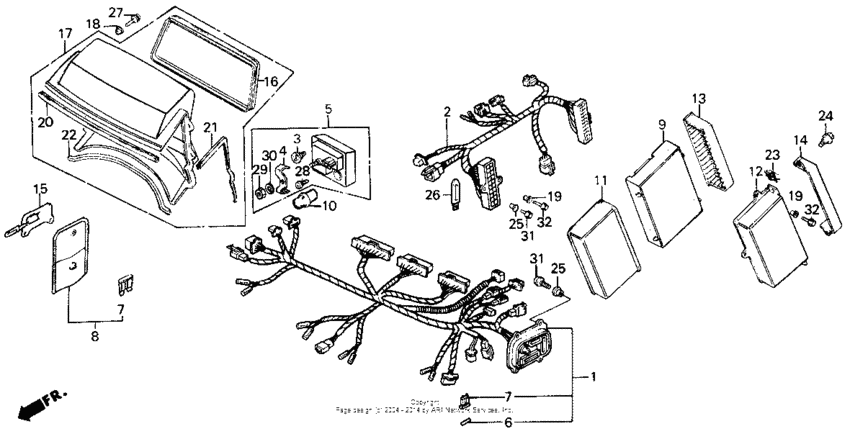 Se-i fairing wire harness 86