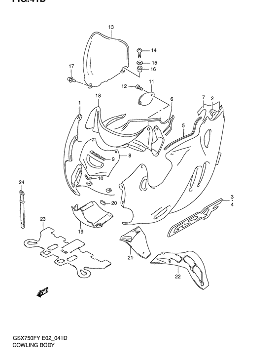 Cowling body