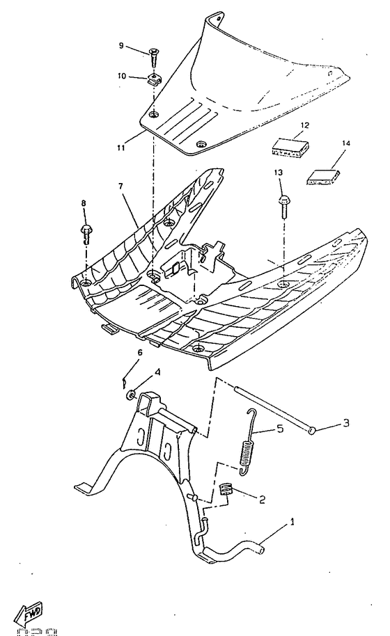 CW50RSX Stand. footrest