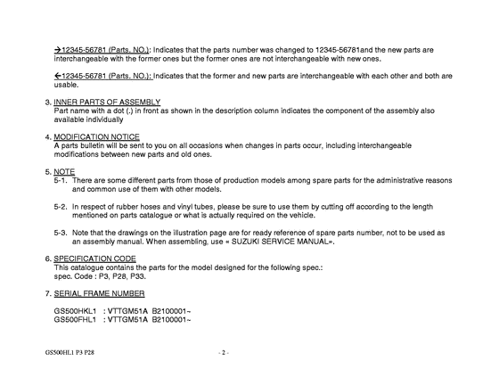 GS500 Catalog preface