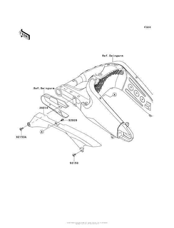 ZX636 Крышка цепи привода