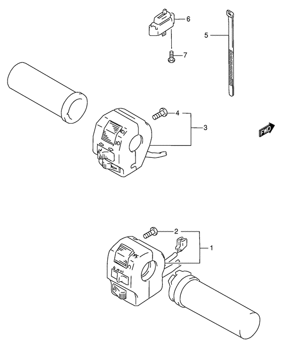 VS600 Рулевой переключатель