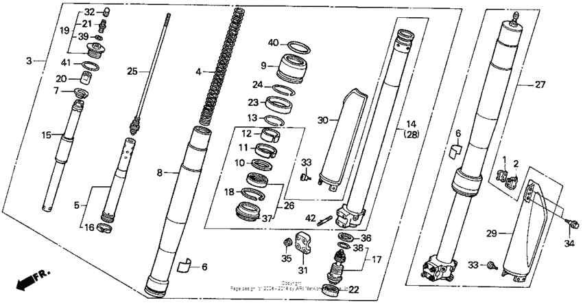 Front fork 90