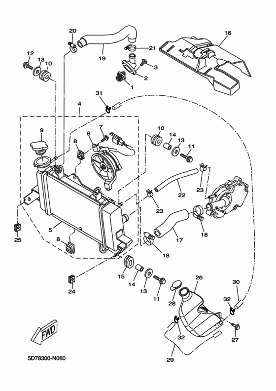 Radiator & hose