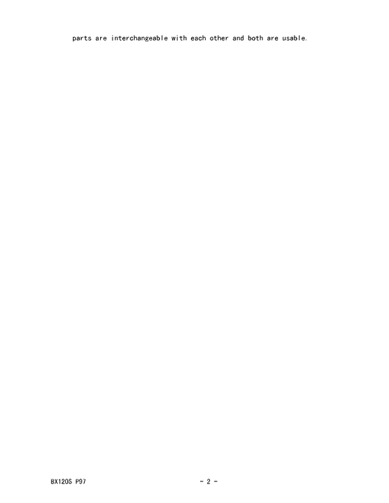 BX120 Catalog preface