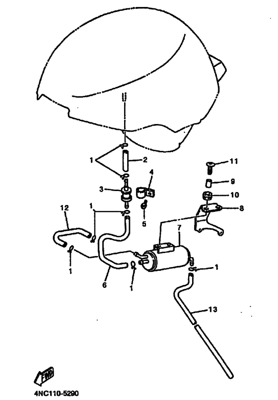 YZF600R YZF600RH Tank fuel