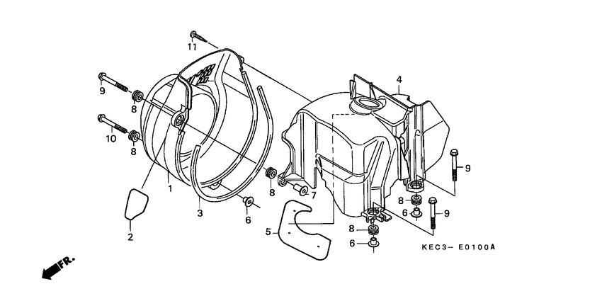 Fan cover/shroud