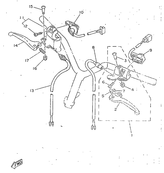 Handle switch. lever