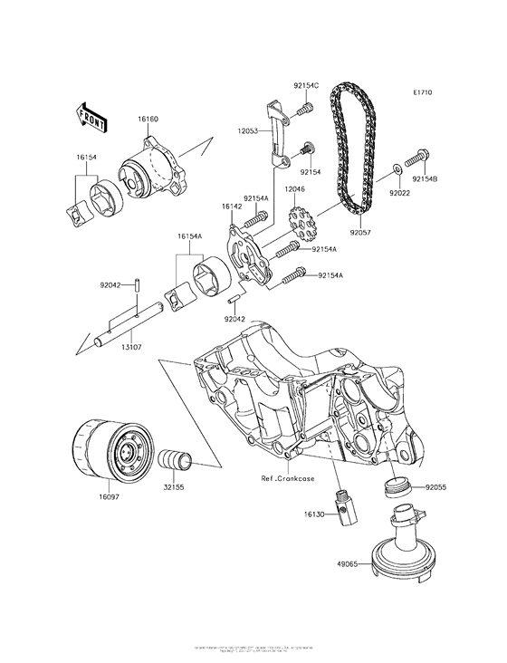 KLE650 Масляный насос