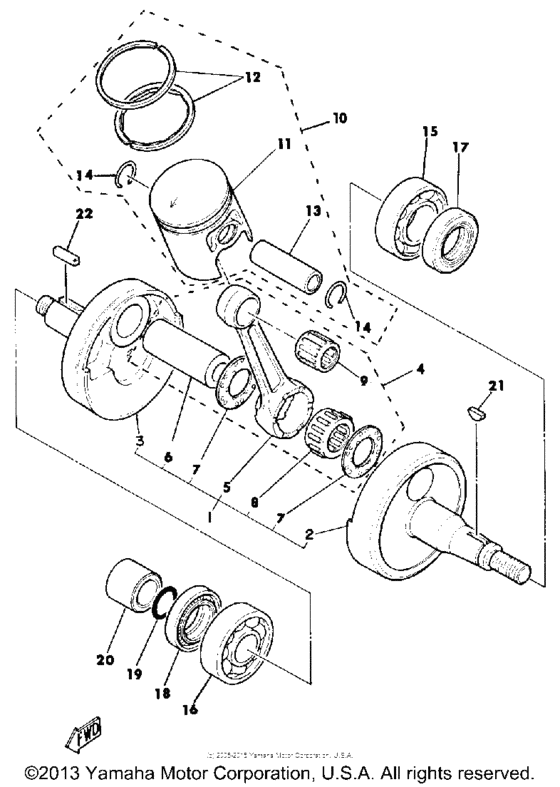 Crankshaft-piston