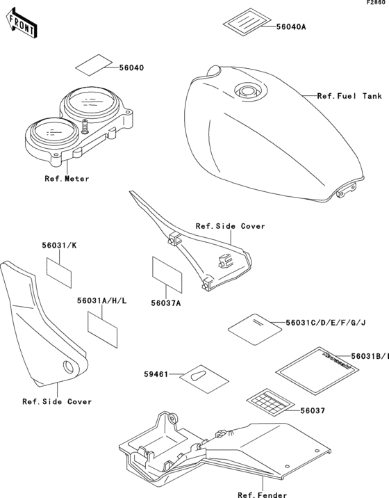 ZR550 Наклейки