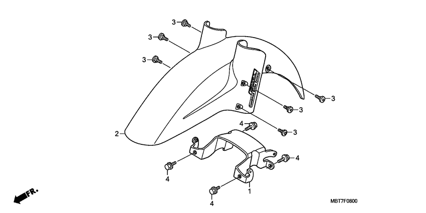 XL1000V Переднее крыло